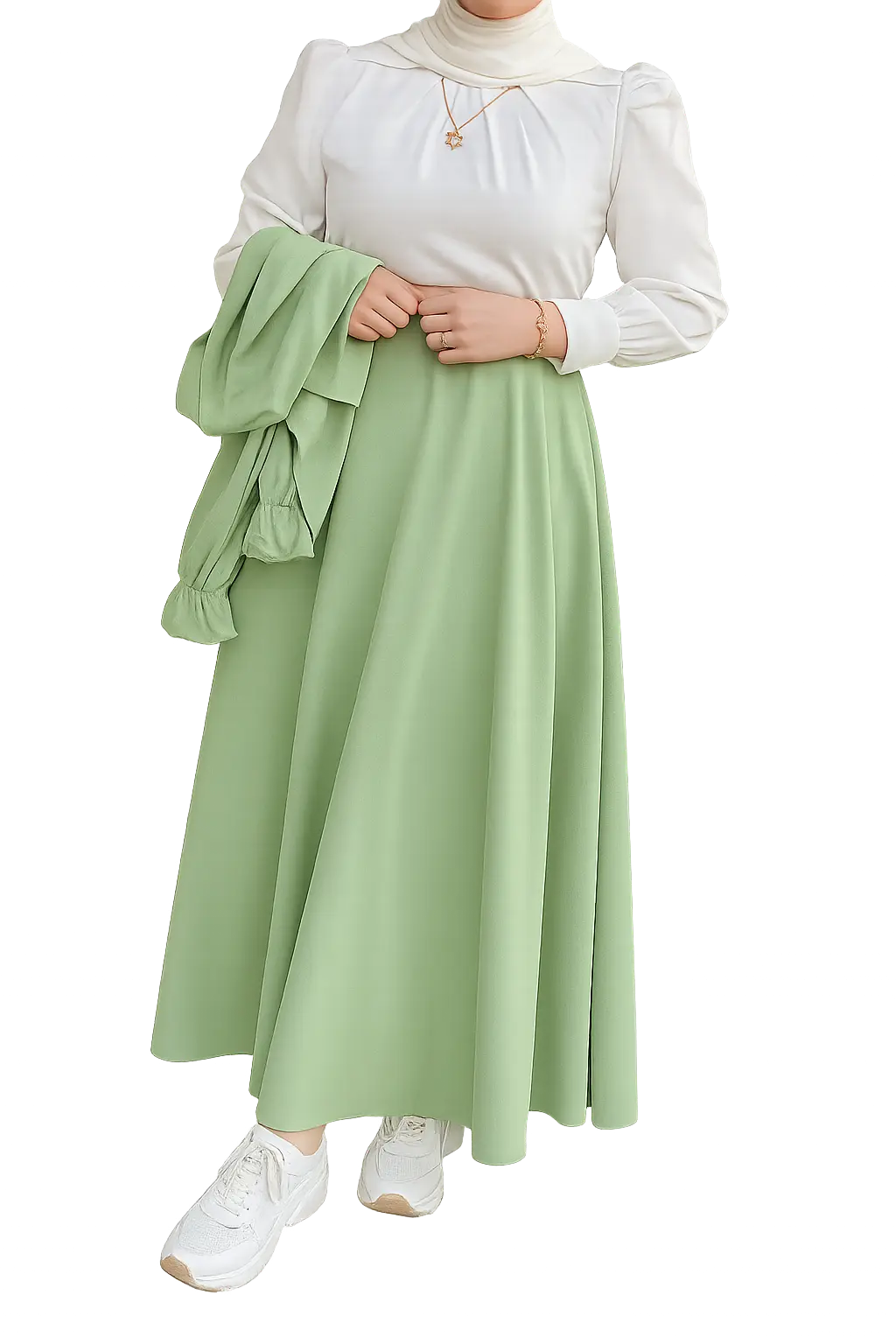 Formal pocket and blouse with side tie